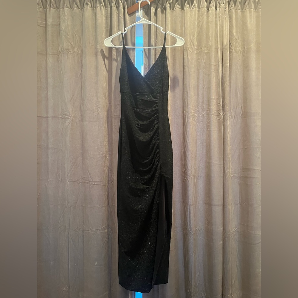 Hello Molly Black Maxi Slip Dress